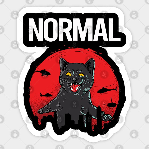 Funny Black Cat Normal Sticker by Atlas Skate